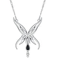 Huitan Black Butterfly Pendant Necklace | Women's Fashion Jewelry