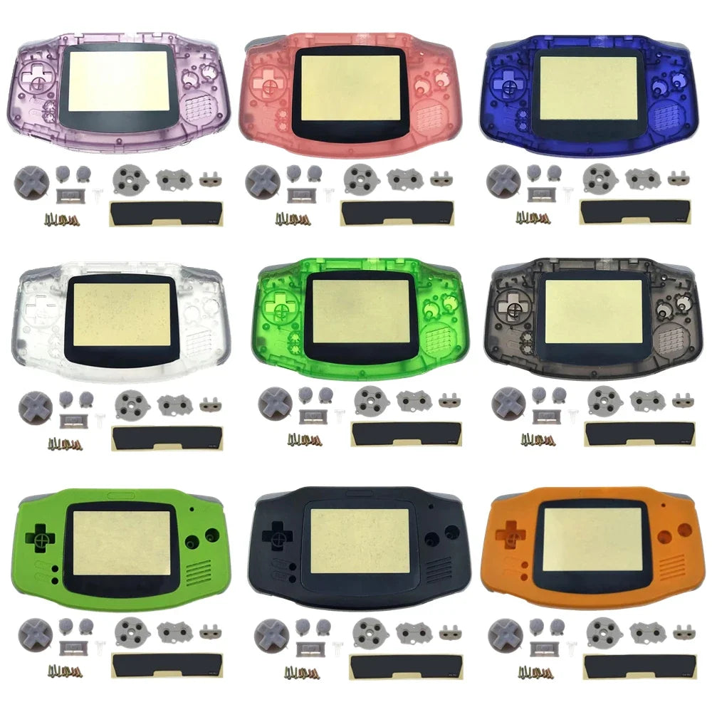 GBA Replacement Shell Kit | Custom Transparent Game Boy Advance Case
