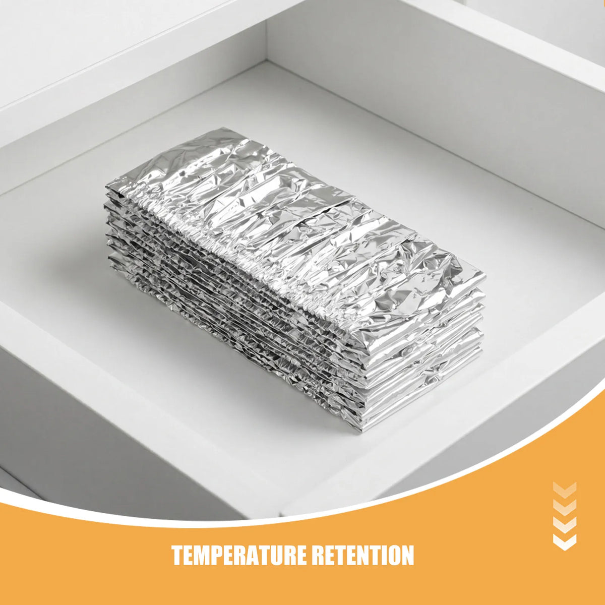 30-Pack Aluminum Foil Food Covers – Insulated Elastic Plate Lids