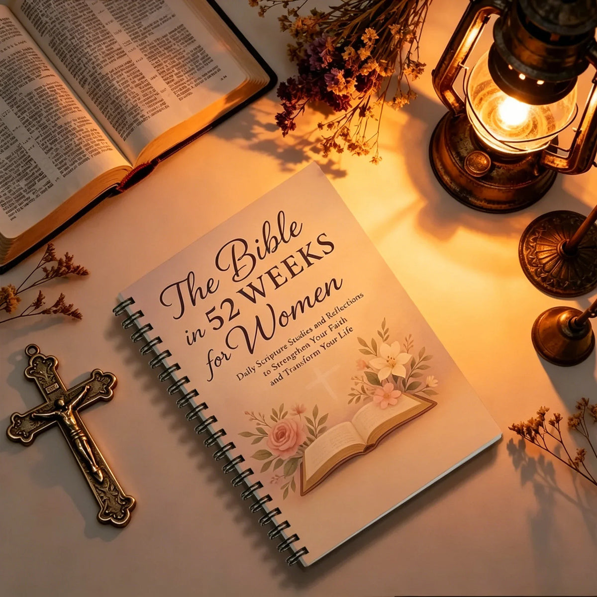 Bible 52 Weeks Women Daily Scripture Study Journal Reflections