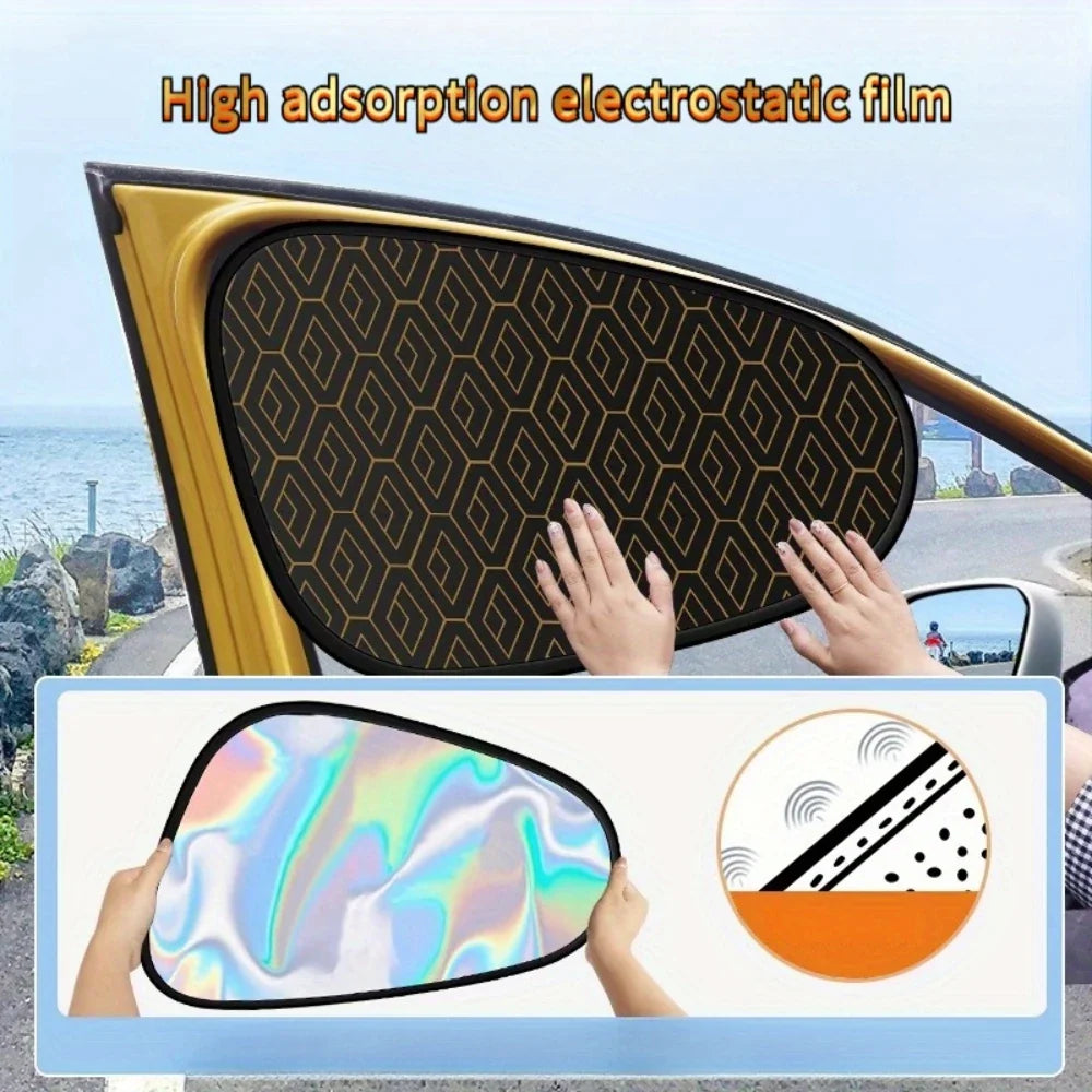 Foldable Car Side Window Sun Shade – 5-Layer UV Cover