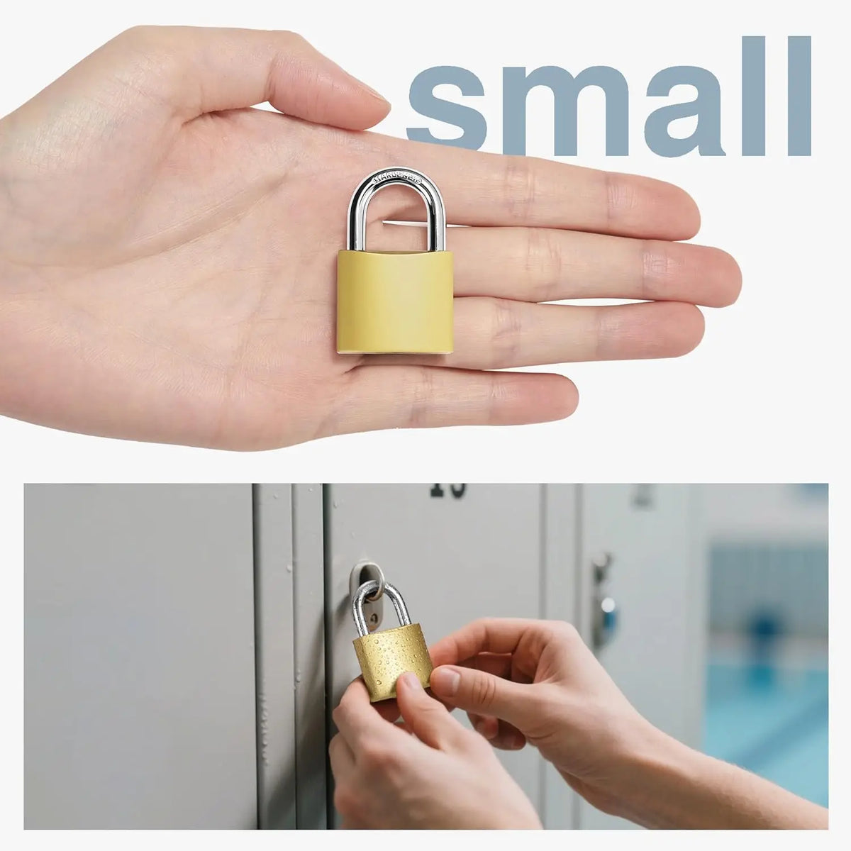 Golden Heavy-duty Keyed Padlocks Keys Large Locks Secure Locker
