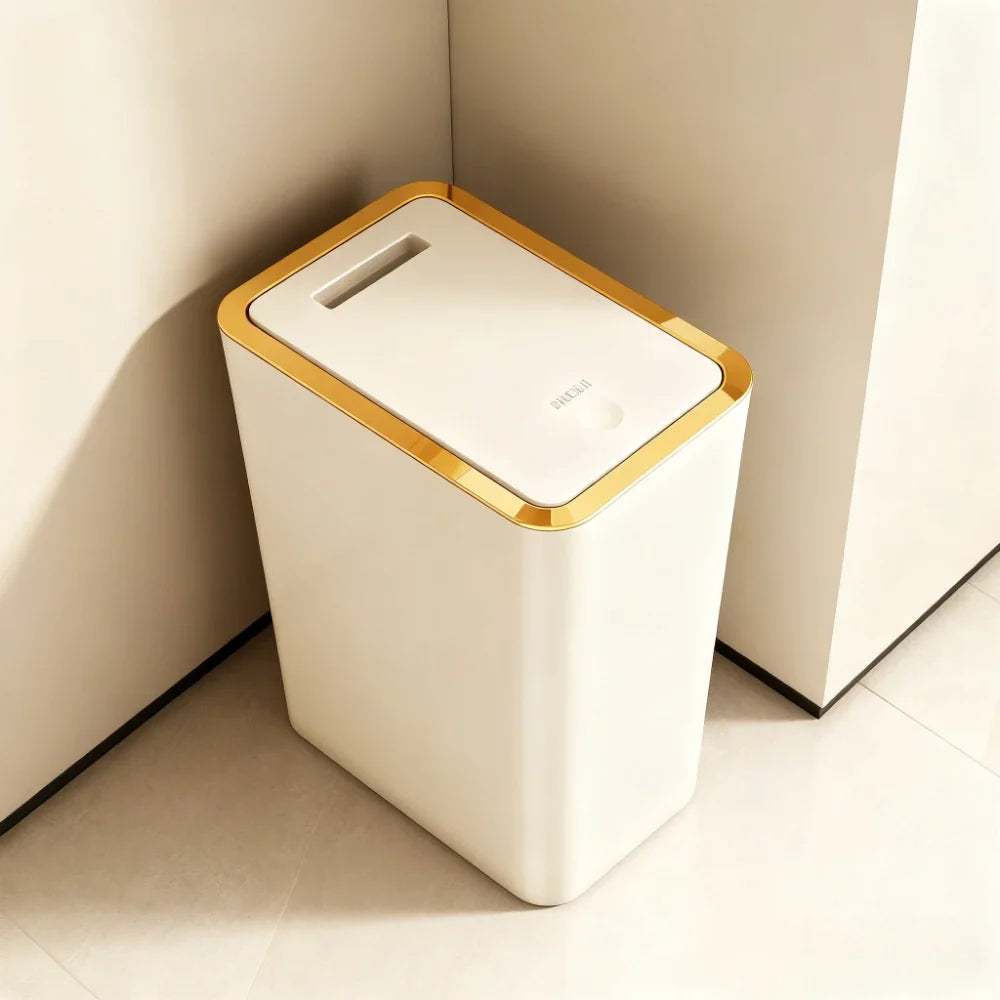 10L Odor-Proof Pet-Resistant Trash Can | Kitchen & Bathroom Bin