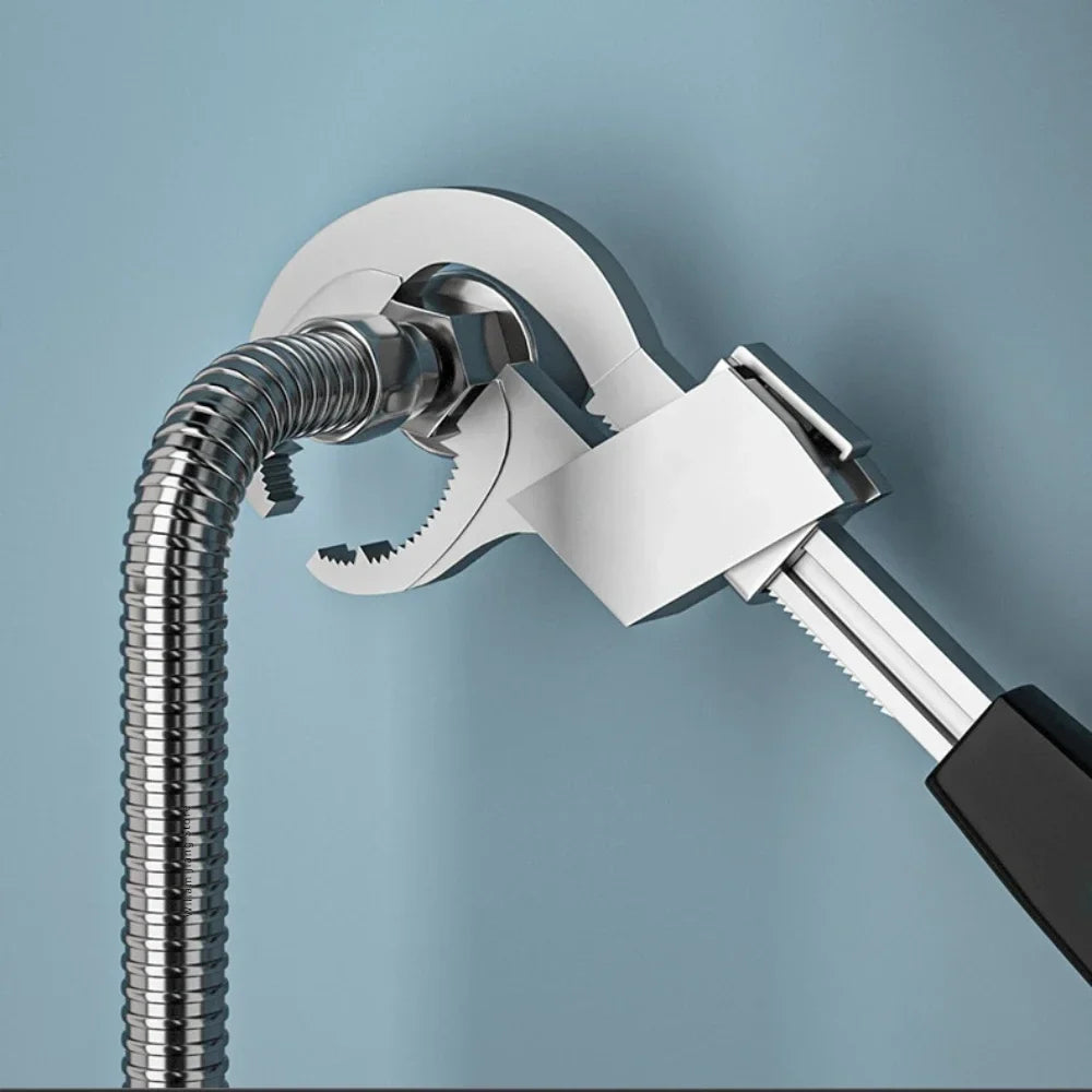 Adjustable Aluminum Alloy Bathroom Wrench | 270mm Pipe Tool