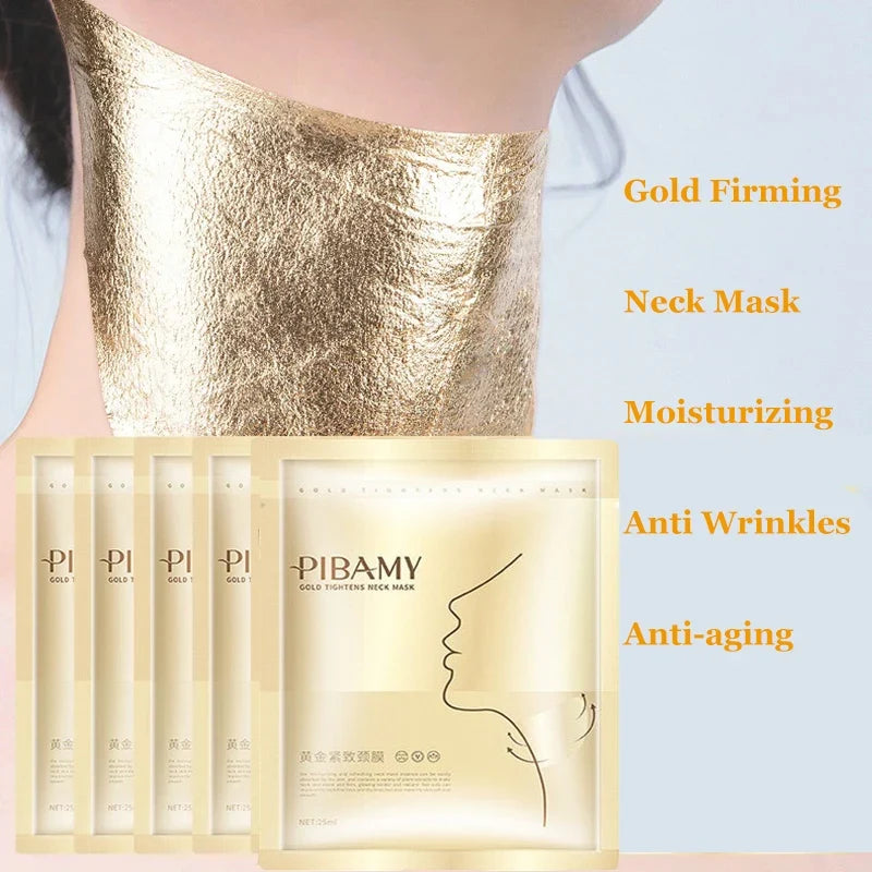 LUXURYTO Gold Firming Neck Mask – Moisturizing Anti-Aging