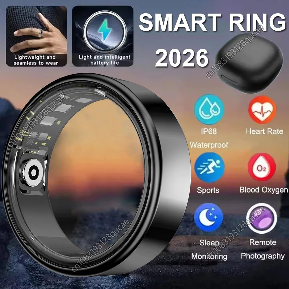 2026 Smart Ring Blood Pressure Heart Rate Sleep Monitoring Smartring