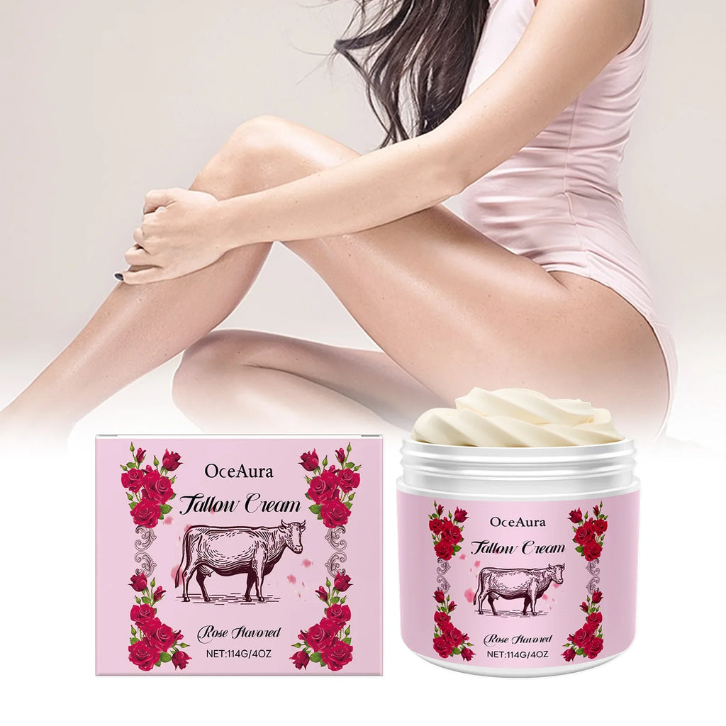 OceAura Rose & Milk Body Moisturizing Cream | 100–500g