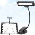 10 LED White Reading Orchestral Sheet Music Stand Light Lamp Battery