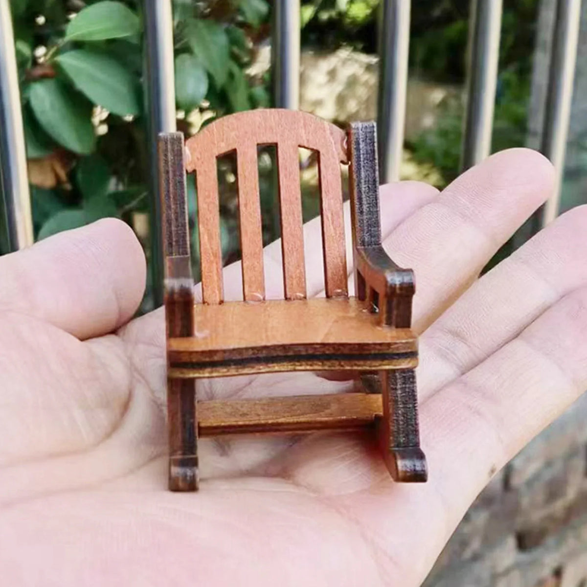 Christmas Miniature Wooden Chair Ornaments | Doll House Décor