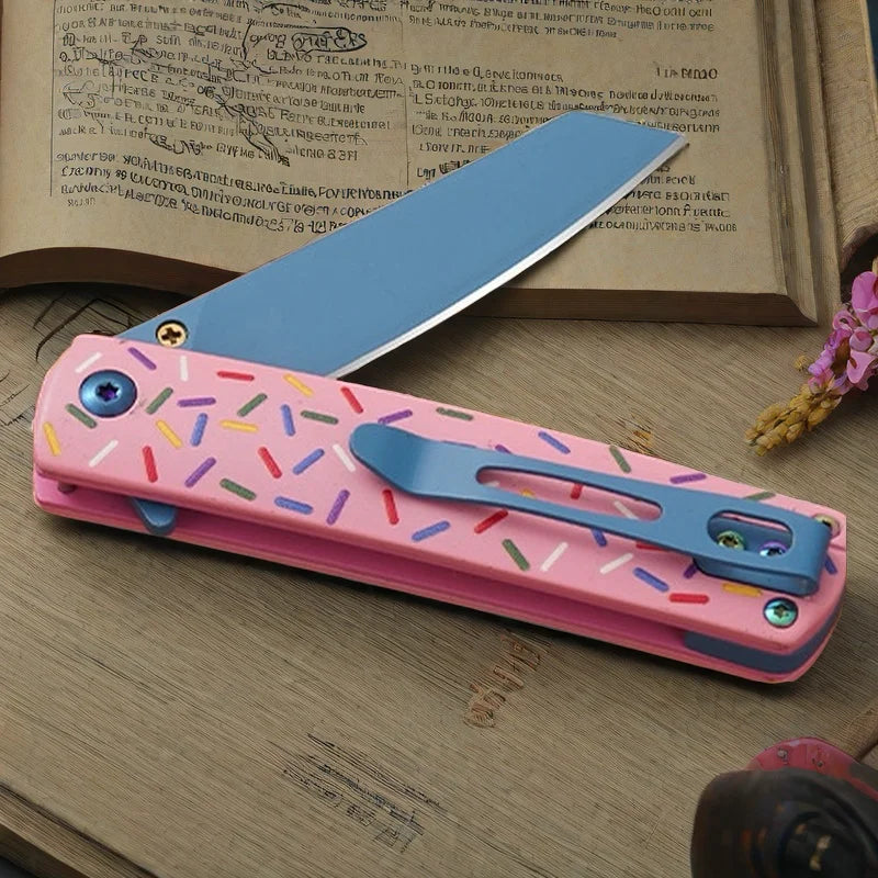 Colorful Folding Keychain Knife – Mini Stainless Steel EDC Blade
