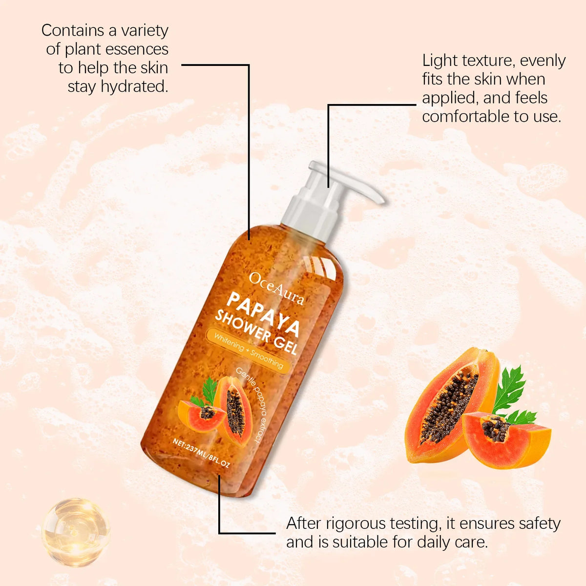 OceAura Nourishing Moisturizing Body Shower Gel 237ml