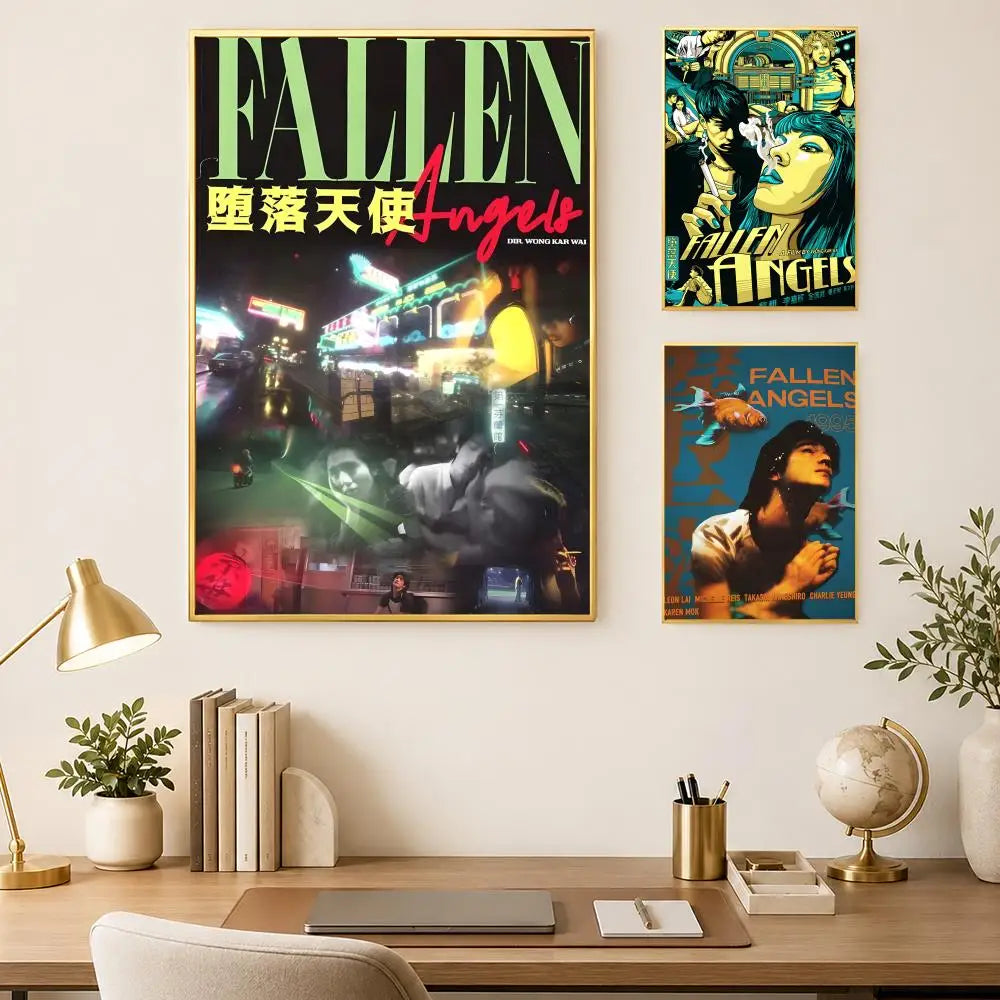 Fallen Angels Movie Poster – Self-Stick HD Waterproof Wall Art