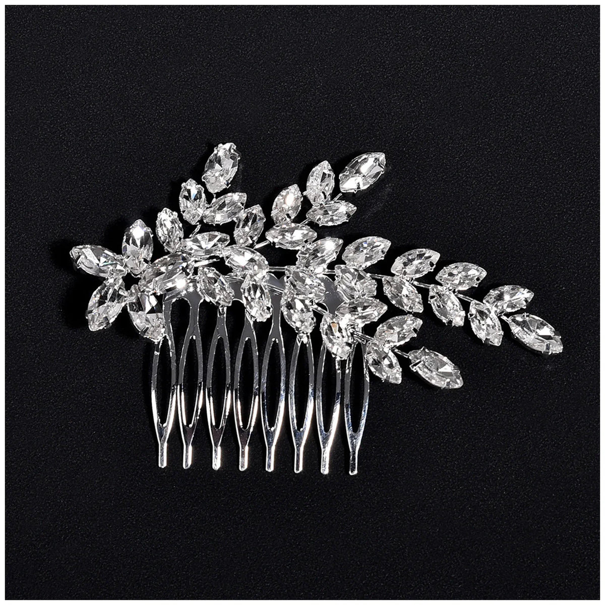 Glittering Crystal Hair Comb Fork | Elegant Messy Bun Maker