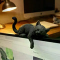 3D Printed Lazy Cat Monitor Edge Ornament | Desktop Decor