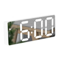 Large LED Digital Alarm Clock | Mirror Display & Snooze