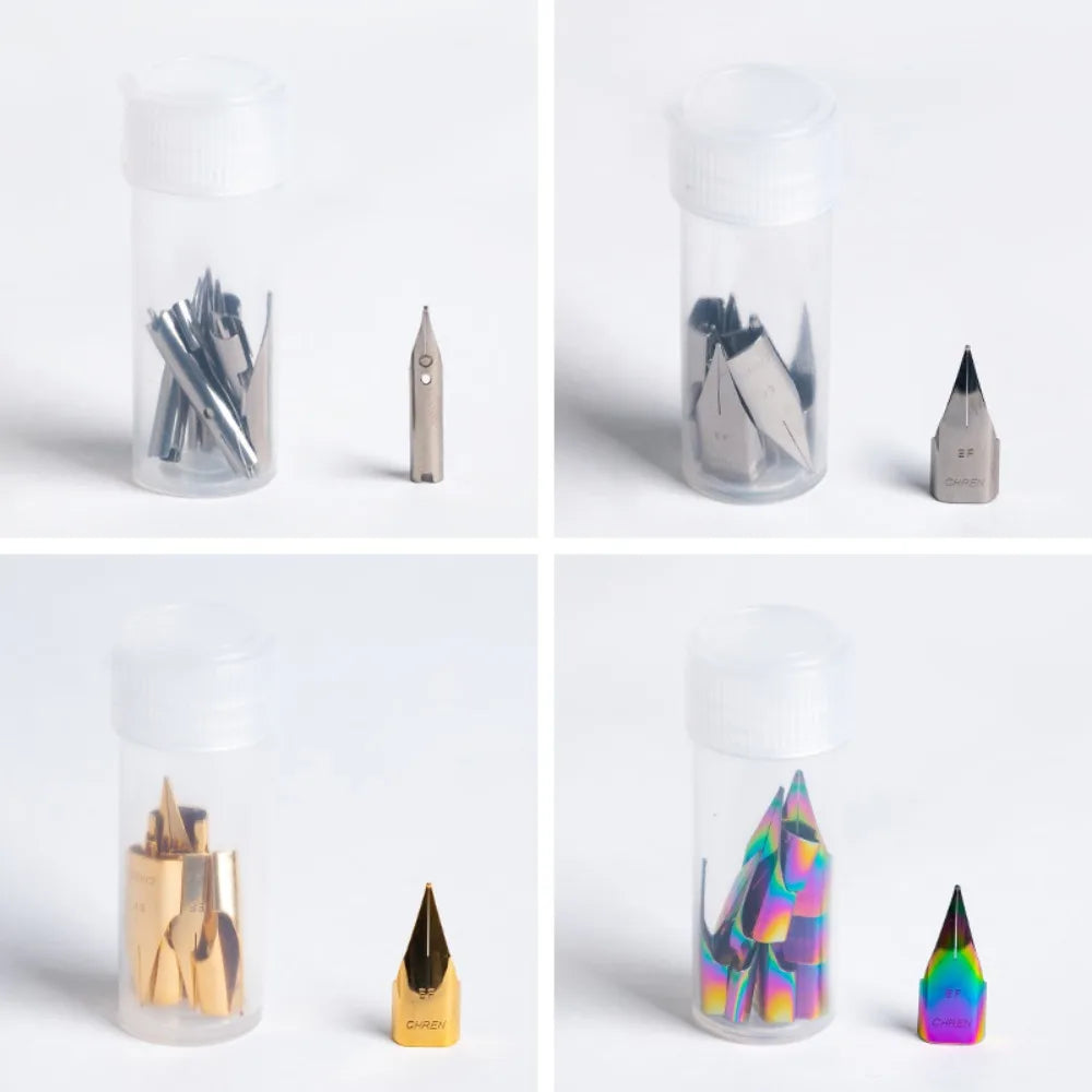 10-Pack 0.38mm Fountain Pen Nib Replacements | Fine Tip