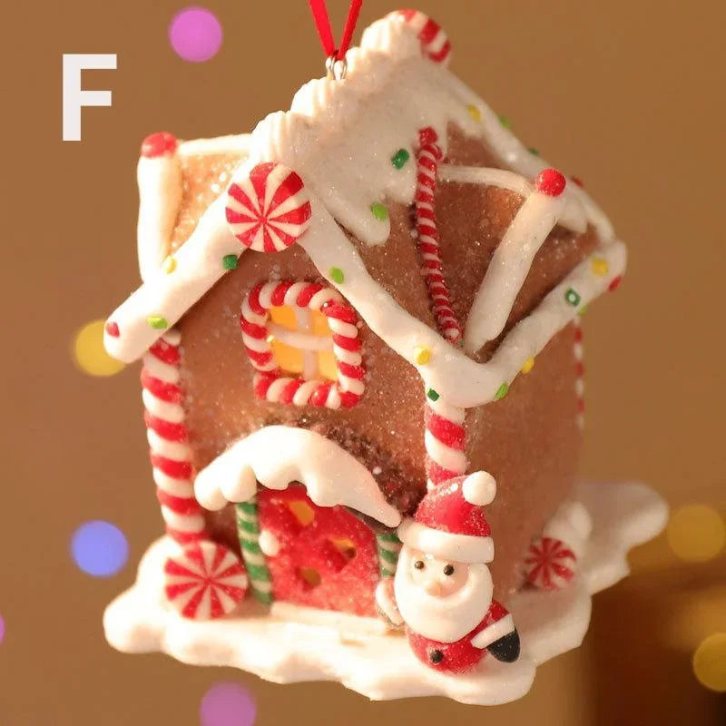 Christmas Gingerbread House Ornament – Xmas Tree Pendant