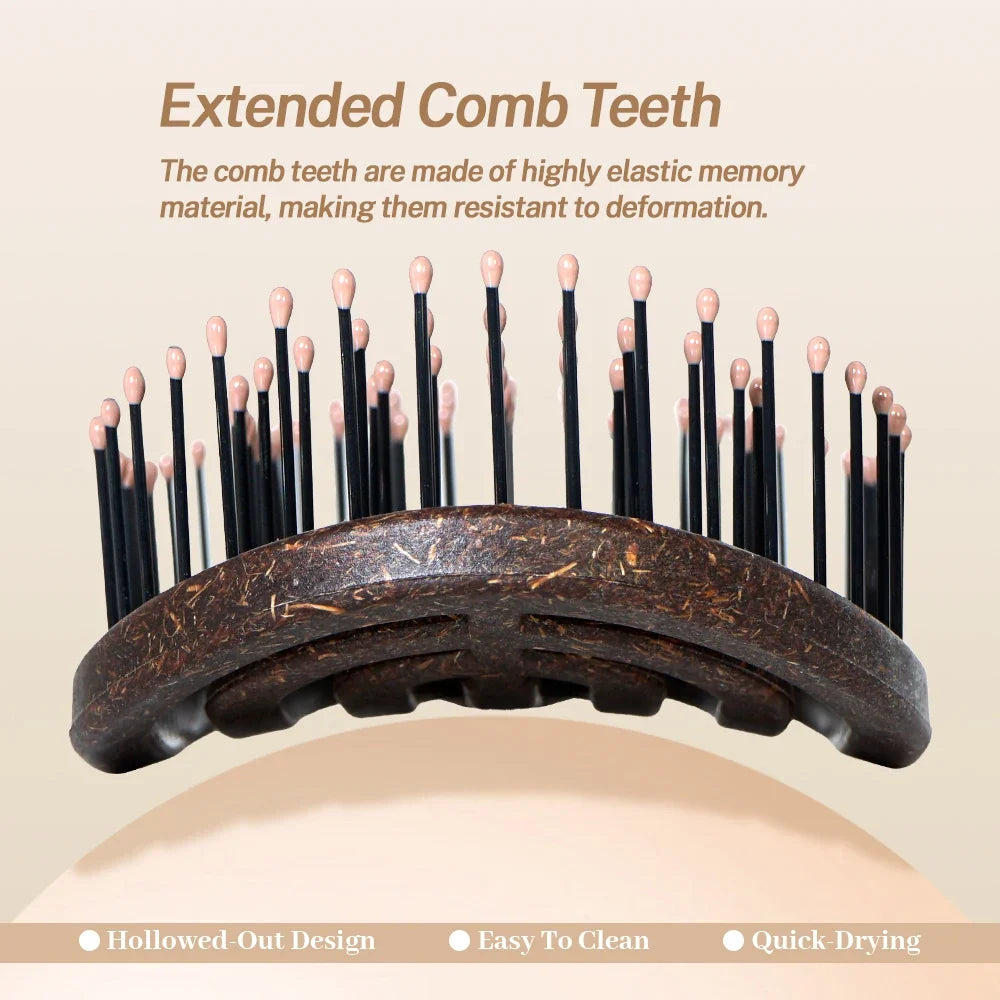 Hollow Detangling Hair Brush – Anti-Static Scalp Massage Comb
