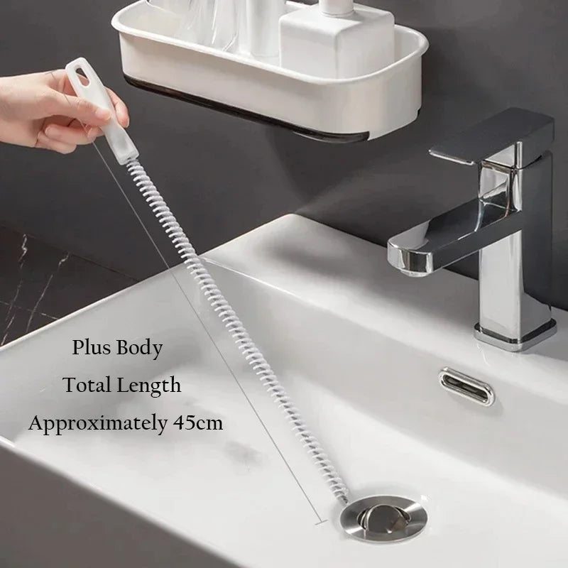 Flexible Drain Cleaning Brush – Sink & Pipe Unclogger Tool