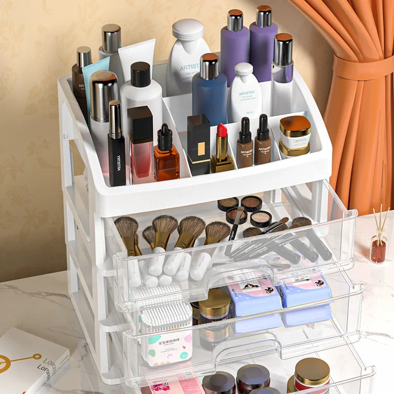 Multi-layer Desktop Storage Box Cosmetic Organizer Drawers