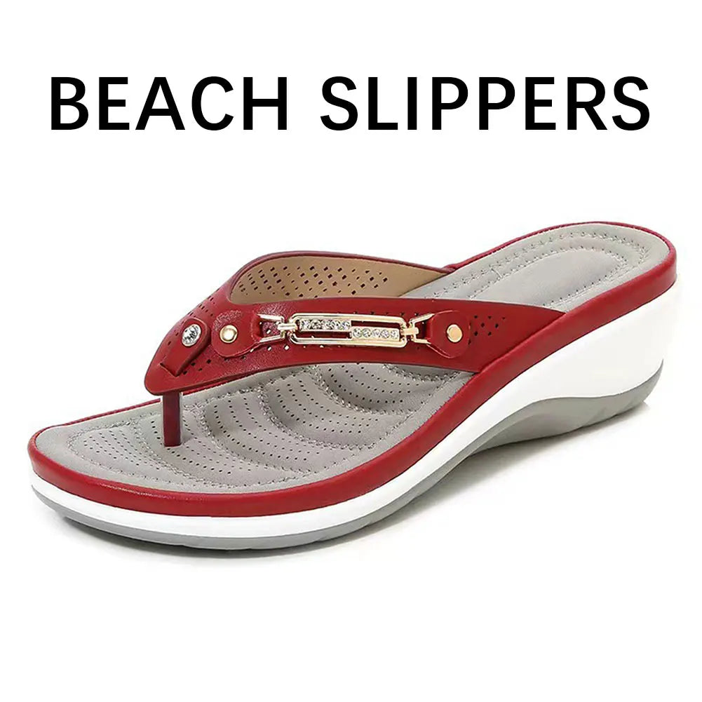 Women's Open Toe Non-Slip Slides – Beach Sandals & Slippers