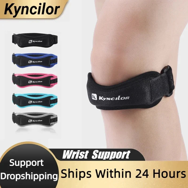 Adjustable Knee Patellar Support Strap – Sports Compression Brace