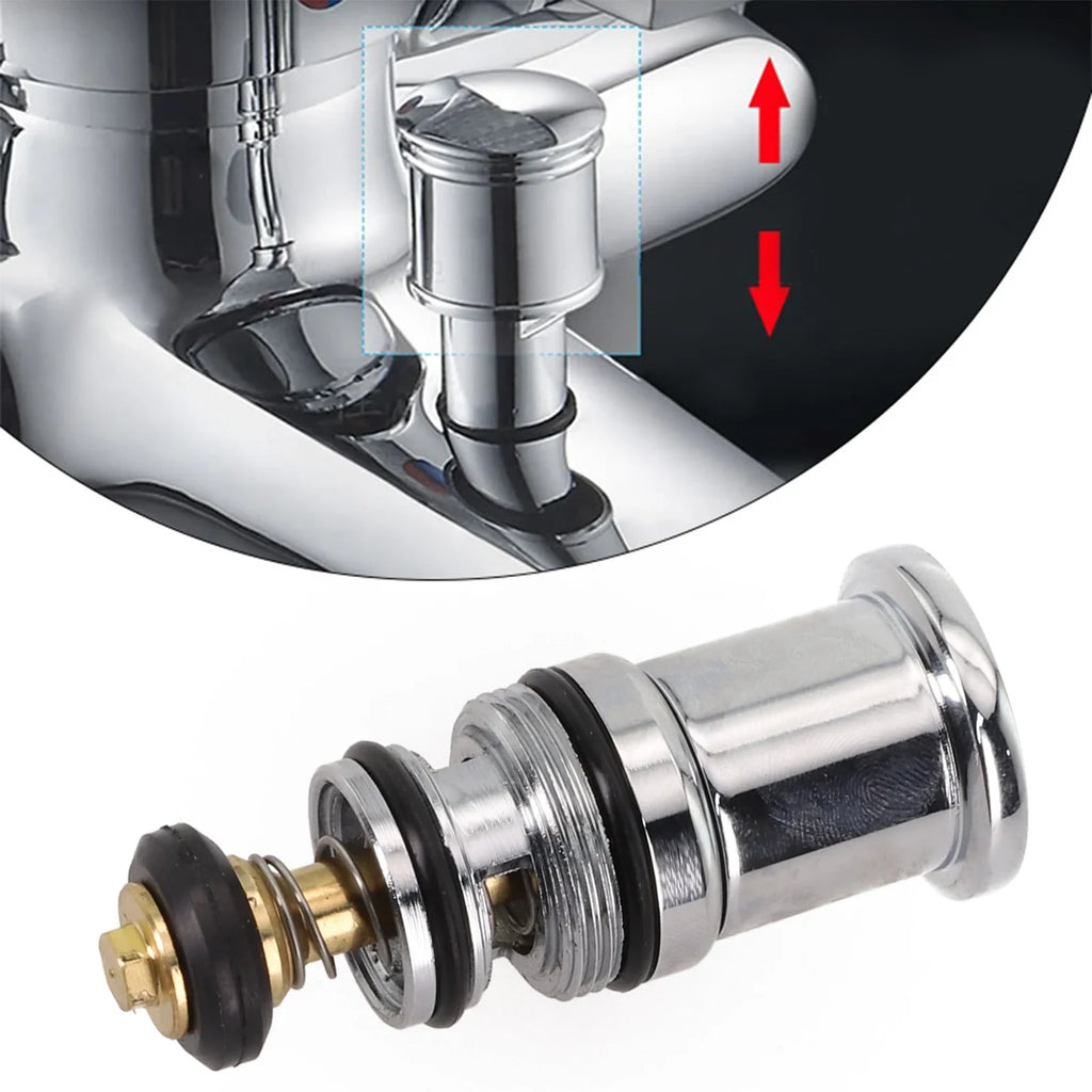 Pull-Up Water Diverter Valve | Chrome Brass Shower Faucet Switch