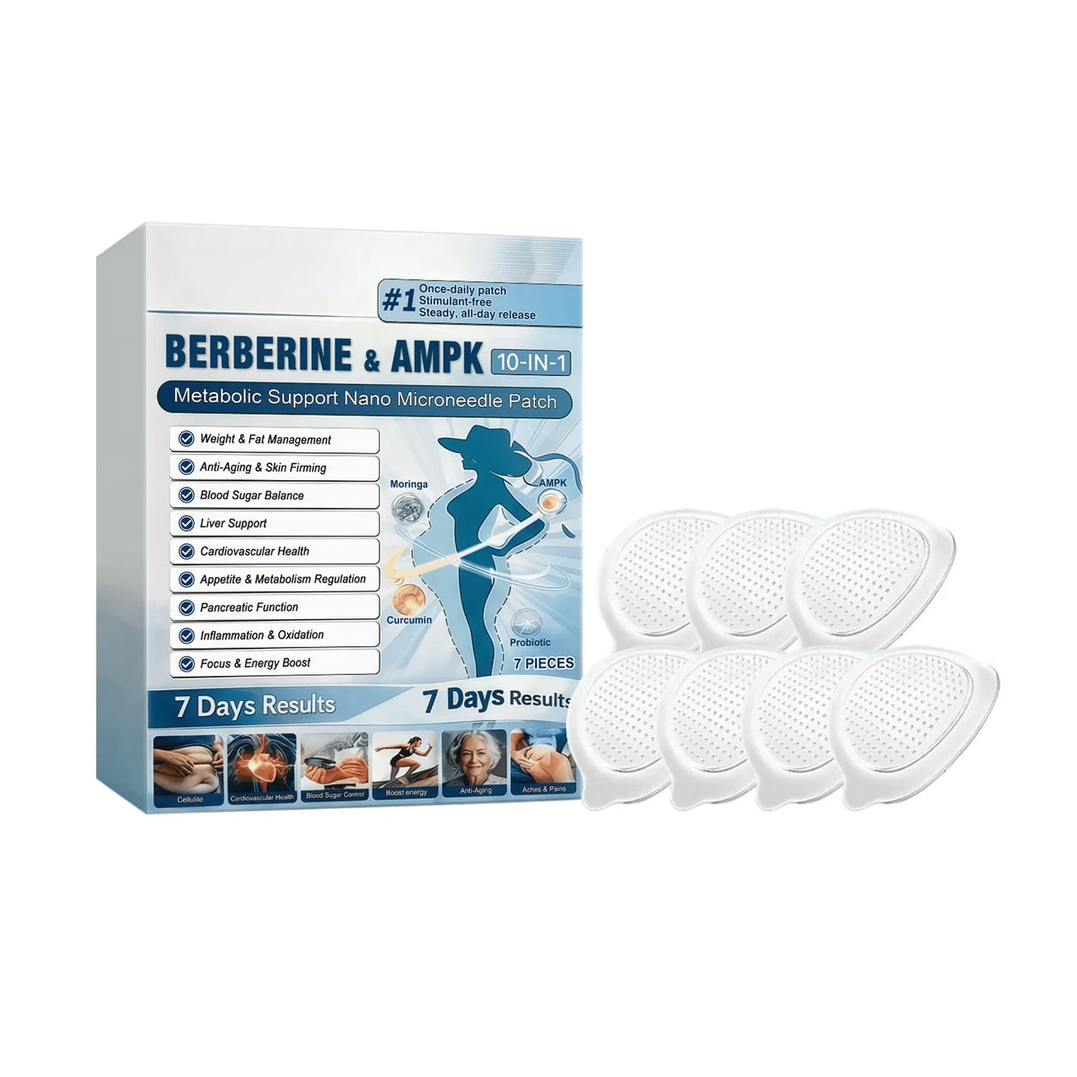 Berberine AMPK 10-in-1 Nano Microneedle Body Skin Patch
