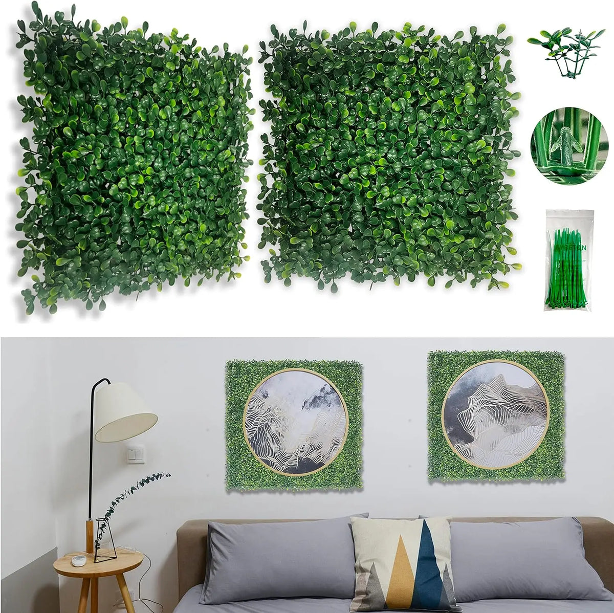 Artificial Grass Wall Panel 40x60cm – Indoor & Outdoor Backdrop