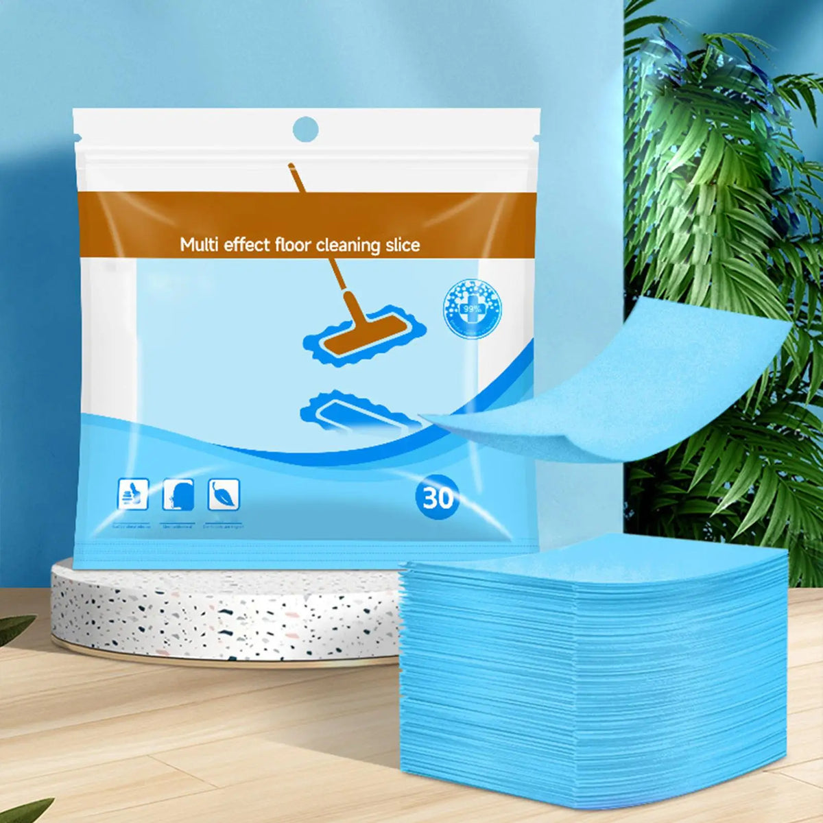 Dissolvable Floor Cleaning Sheets 30 Pack – Hardwood & Tile