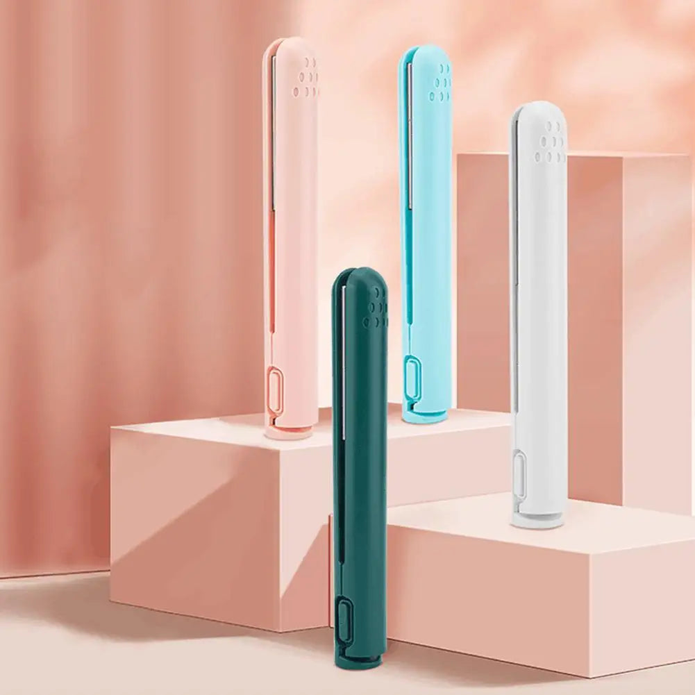 USB Cordless 2-in-1 Hair Straightener & Curler | Travel Flat Iron