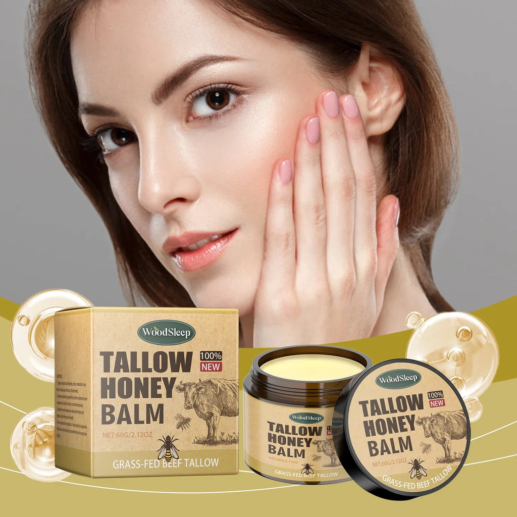 WOODSLEEP Beef Tallow & Honey Moisturizer Cream – Face & Body