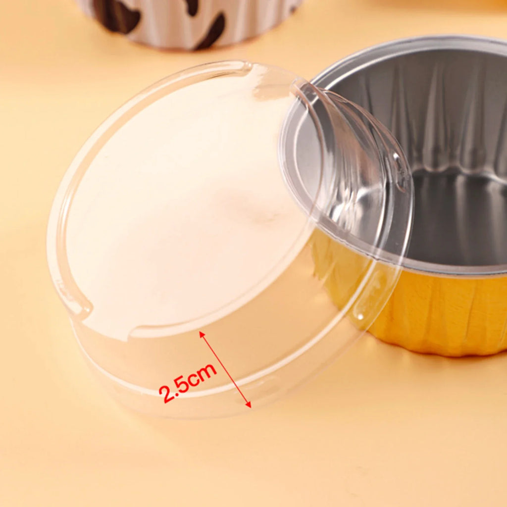 20-Pack Aluminum Foil Baking Cups with Lids | Oven & Freezer Safe