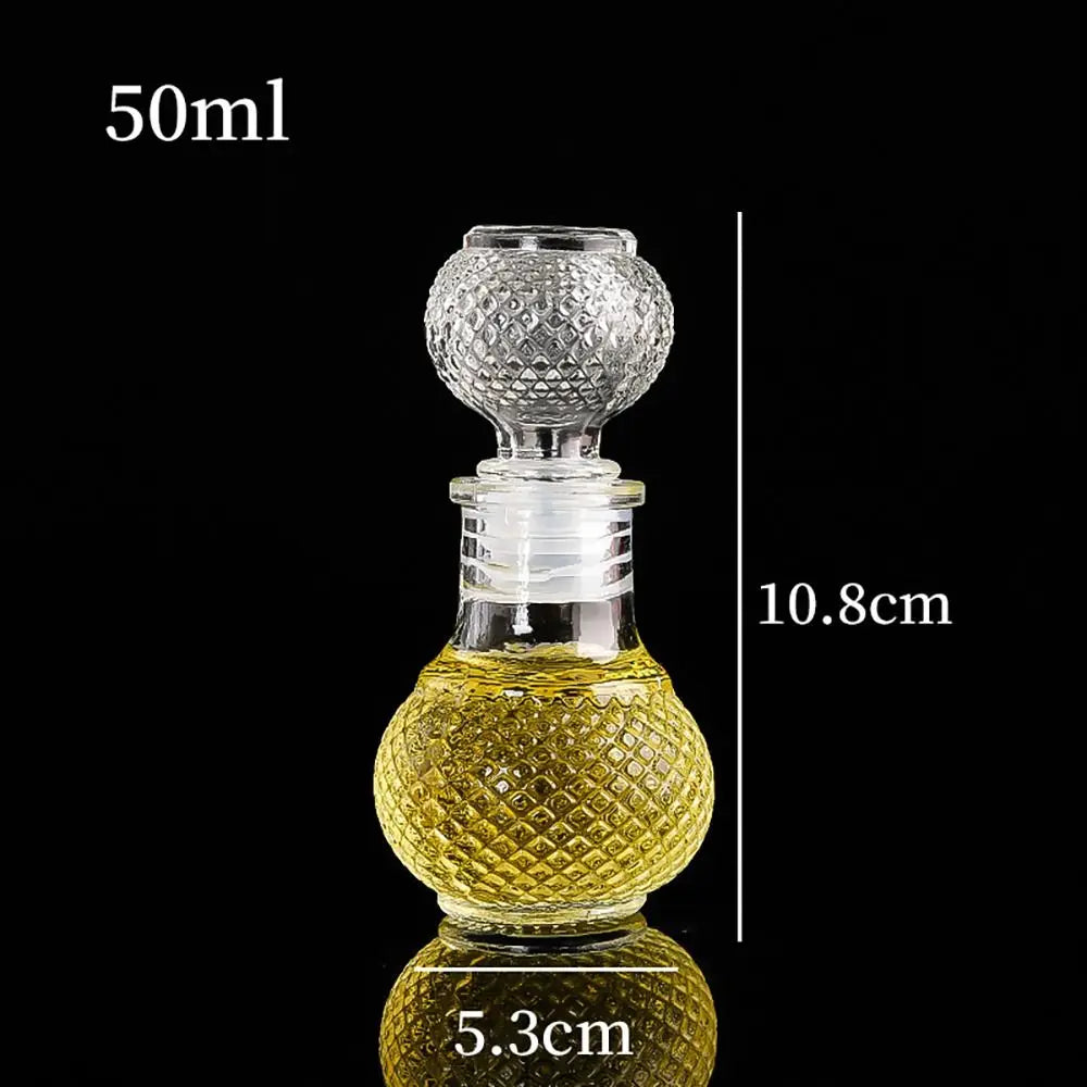Mini Spirit Alcohol Liquor Bottle Transparent Glass Whiskey Decanter