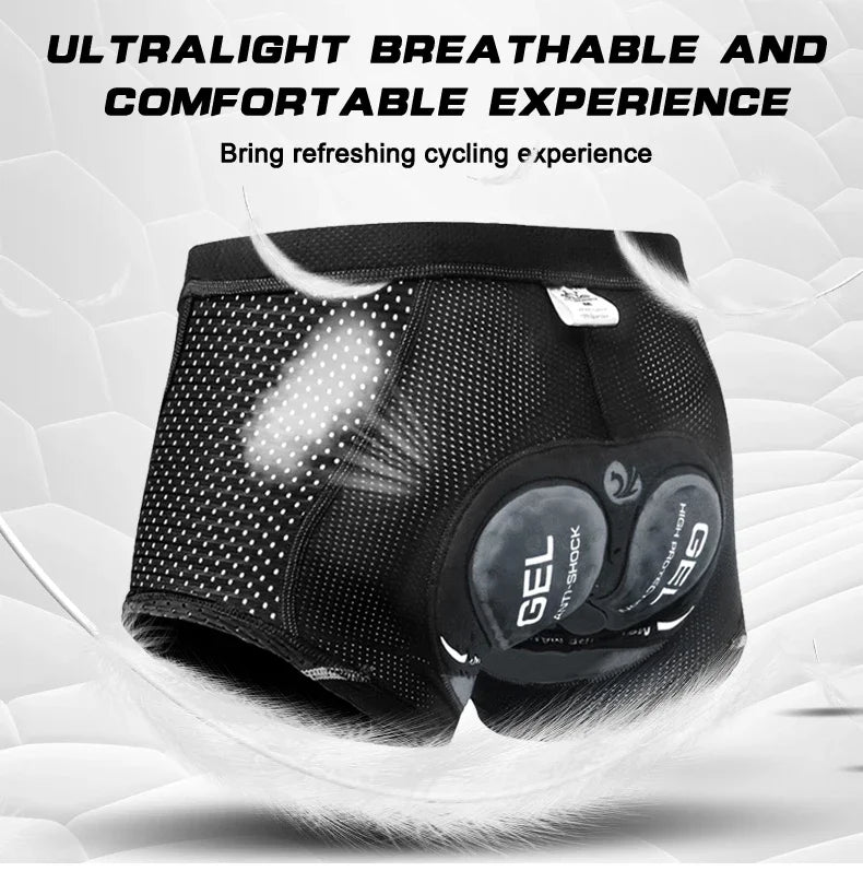 X-TIGER Men's 5D Gel Padded Cycling Shorts – MTB & Road