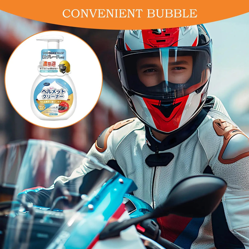 Motorcycle Helmet Foam Cleaner 300ml | No-Rinse Deodorizer