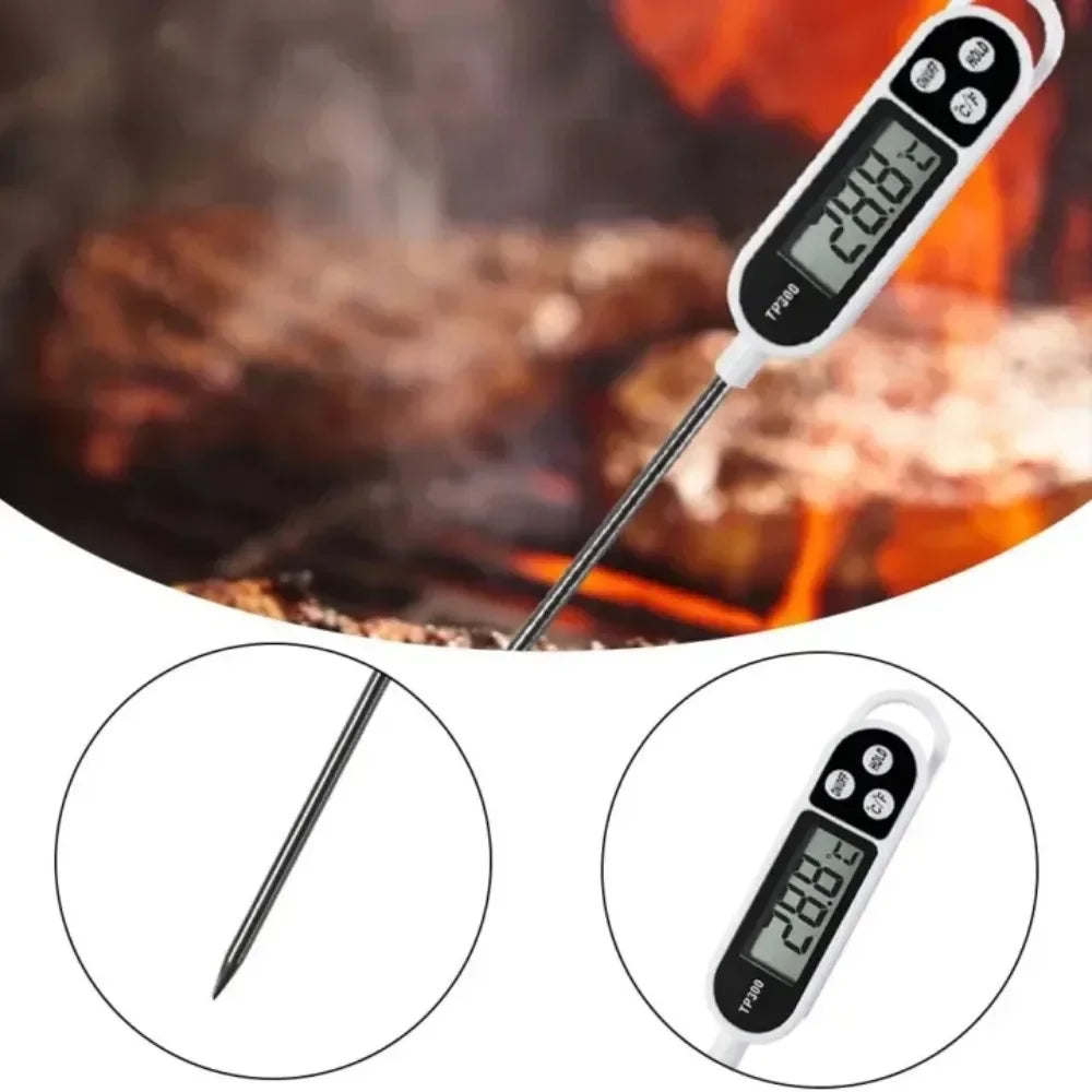 Digital Kitchen Thermometer LCD Display TP300 Electronic Food
