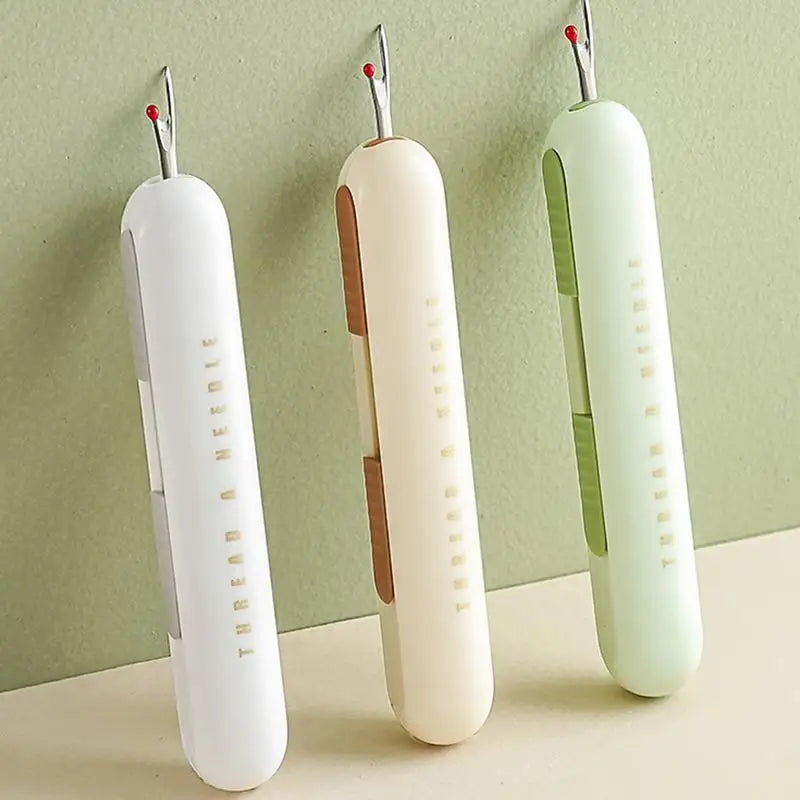 Needle Threader Seam Ripper 2-in-1 Manual Stitching Remover Household