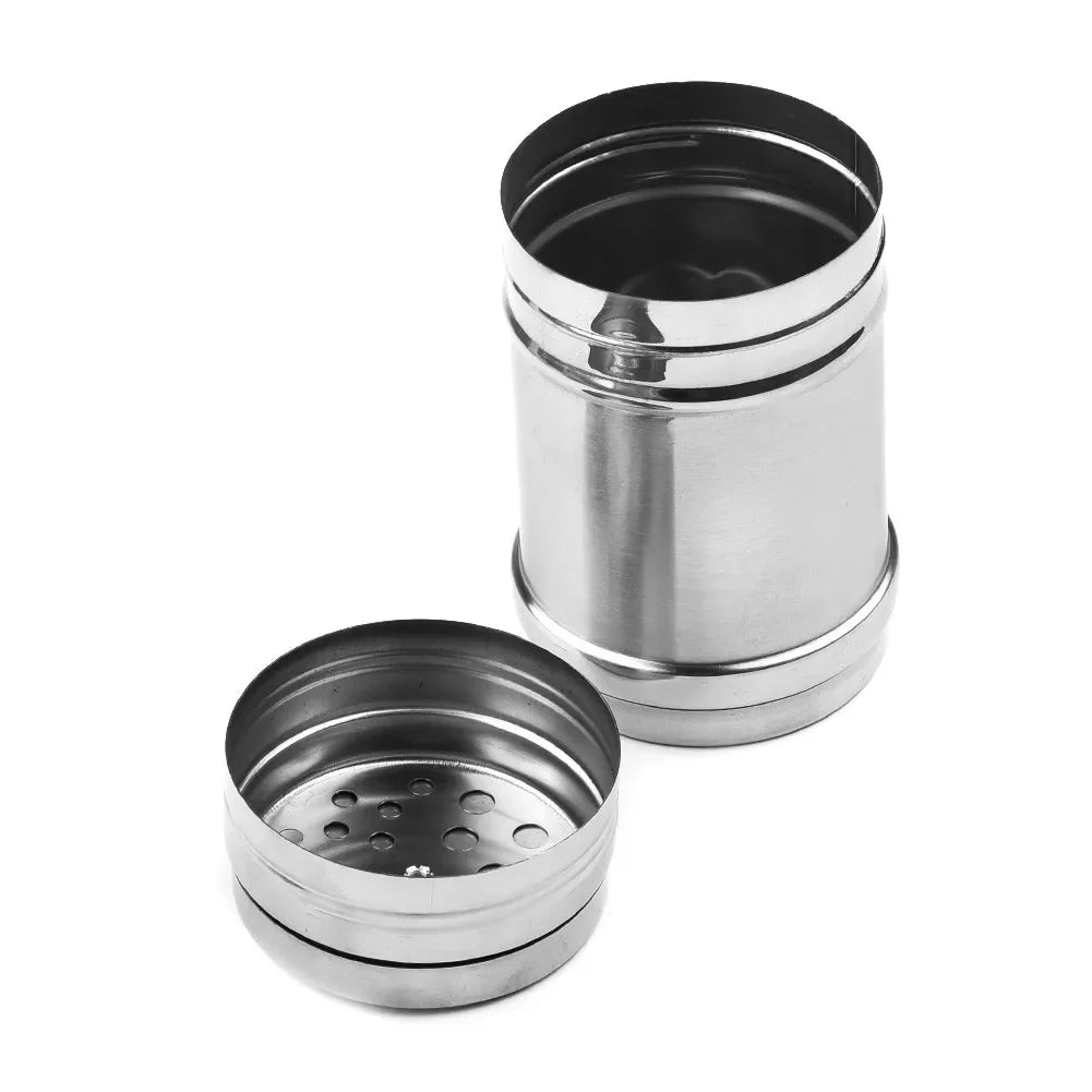 Stainless Steel Barbecue Spice Jars Salt Shaker Pepper Bottle Flour