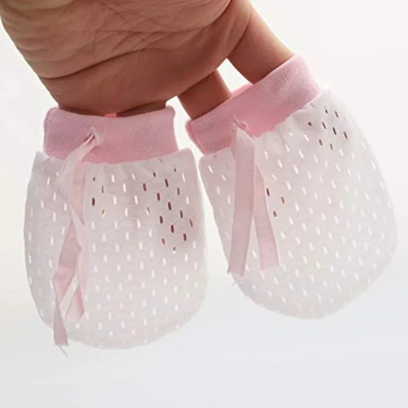 8-Pair Baby Anti-Scratch Mittens – Breathable Summer Mesh Gloves
