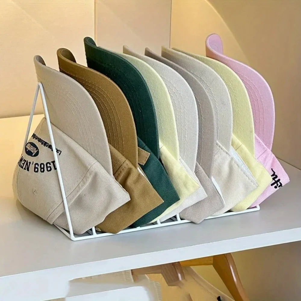 Iron Hat Storage Rack – Freestanding Stand Holds 9 Hats