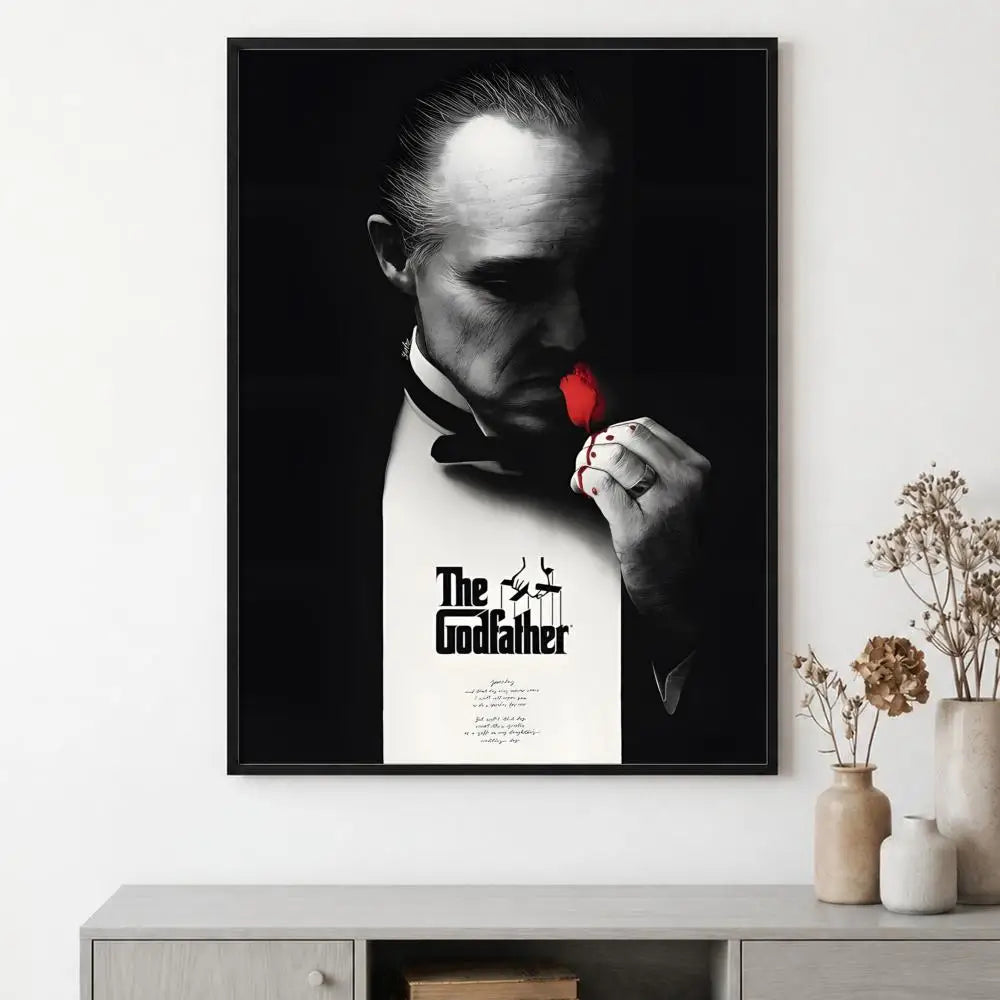 The Godfather Movie Poster – HD Wall Art for Home & Bar Decor