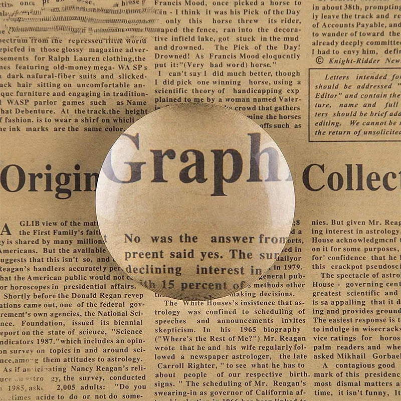 65mm HD Acrylic Dome Reading Magnifier – Paperweight Style
