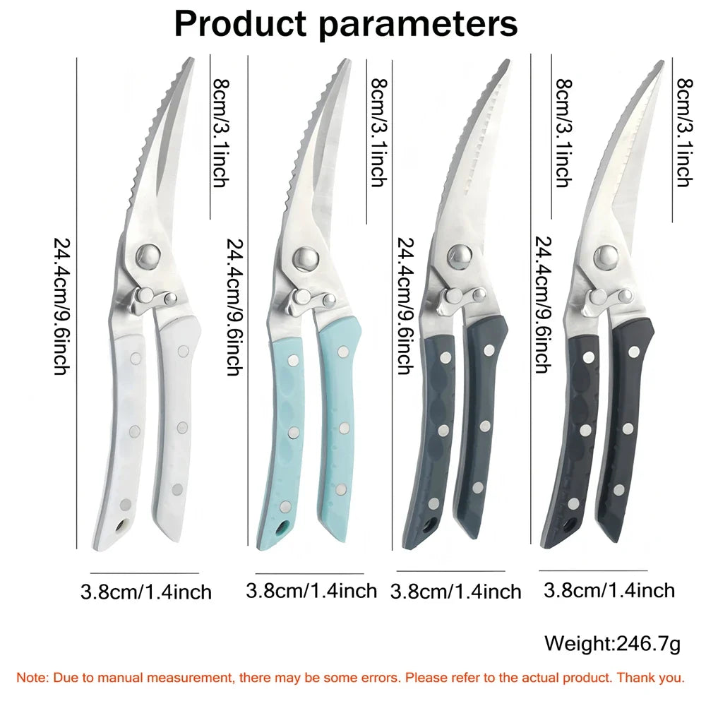 Professional Stainless Steel Kitchen Scissors & Food Shears