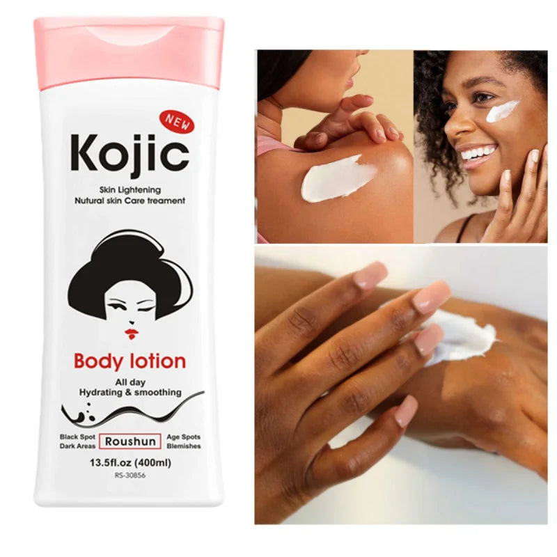 ROUSHUN 400ml Kojic Acid Body Lotion – Moisturizing & Brightening