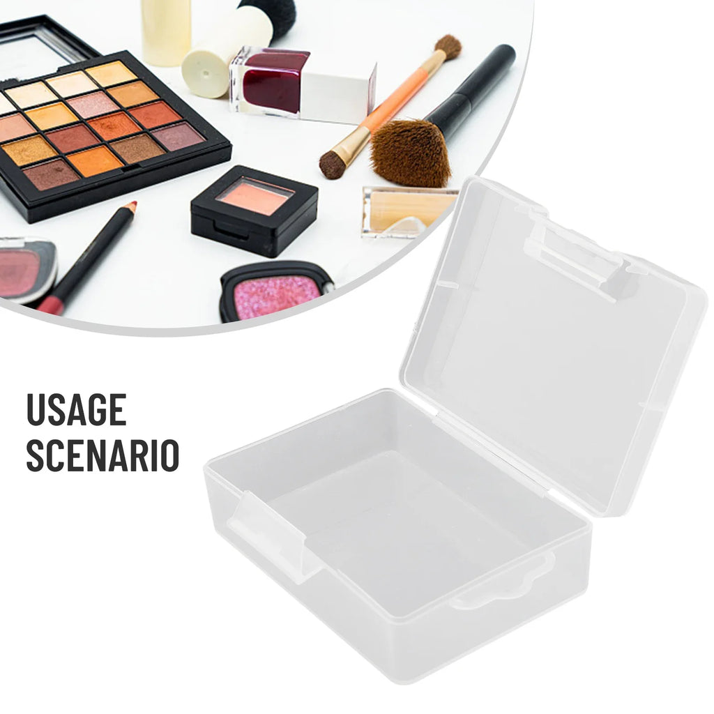 Clear Plastic Storage Box – Dustproof Jewelry & Cosmetic Organizer