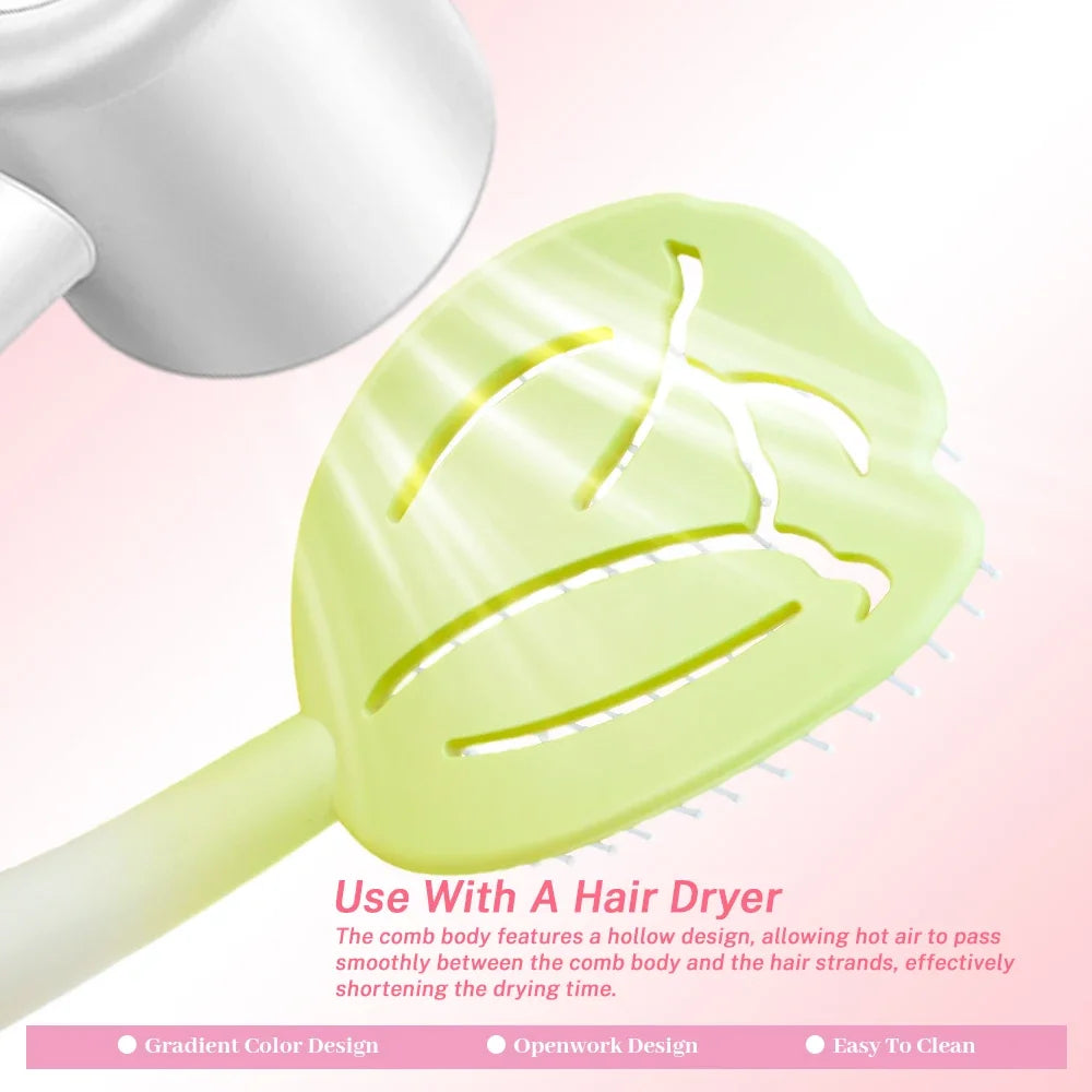 Gradient Tulip Hollow Air Cushion Comb – Dry & Wet Hair
