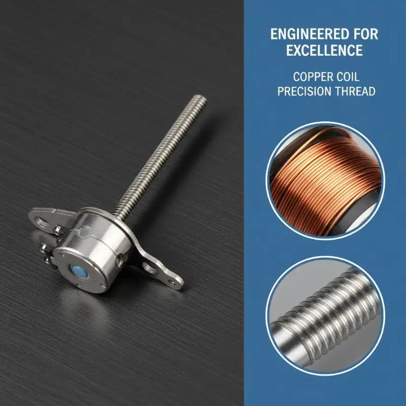 Micro 2 Phase Stepper Motor 4 Wire Adjustable Long Shaft Optical