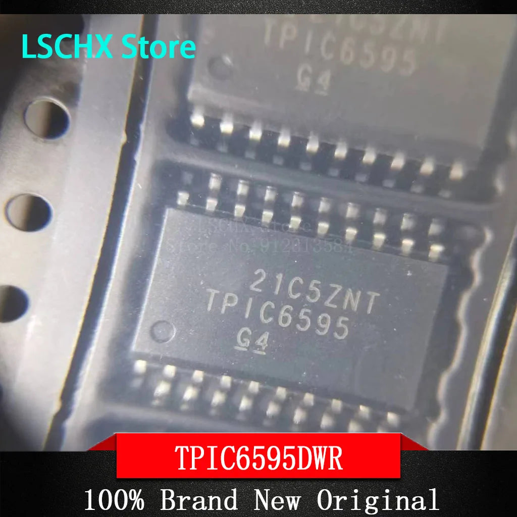 5-Pack TPIC6595DW SOIC-20 8-Bit Shift Register IC 250mA/Ch