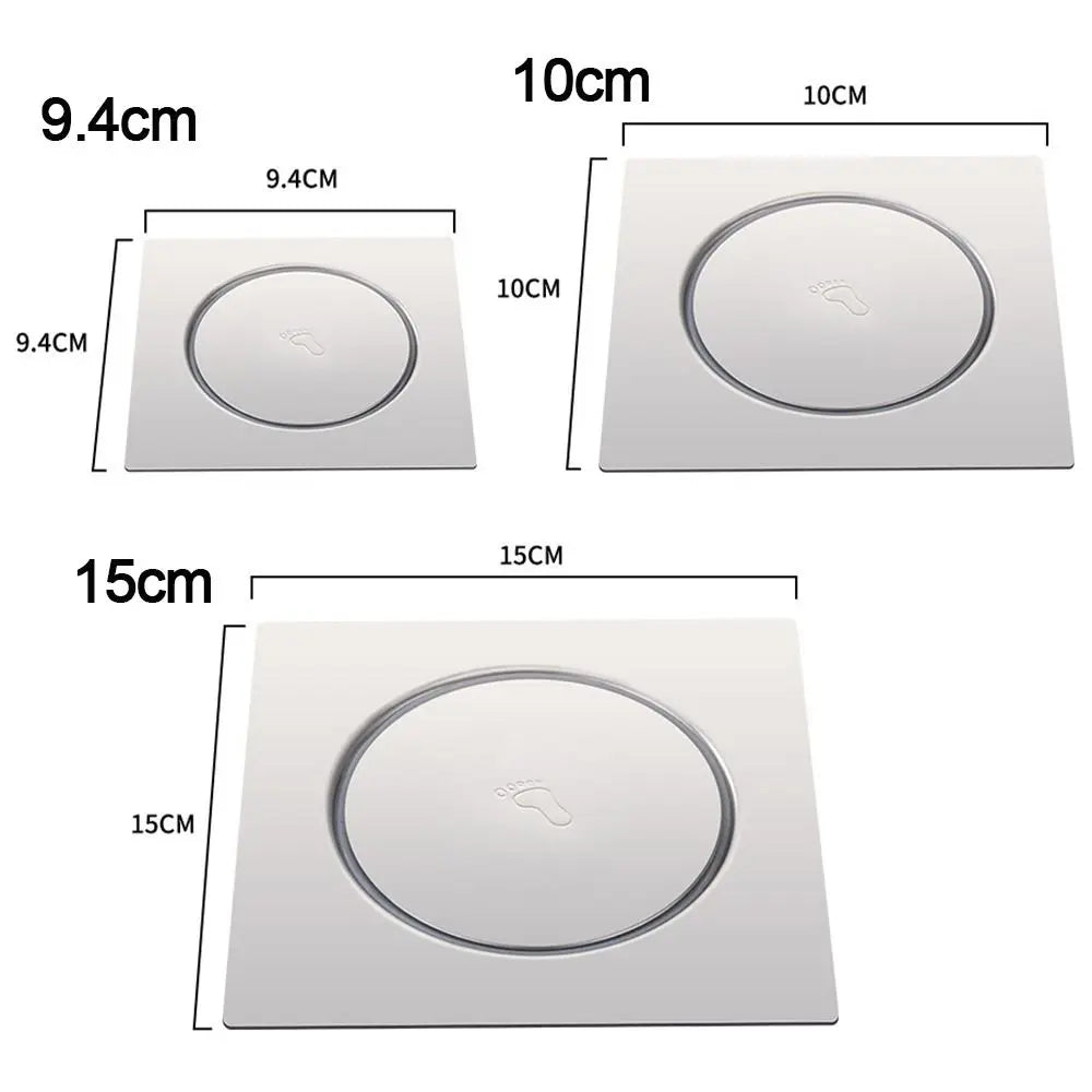 Creative Stainless Steel Press-type Floor Drain Pedal Square Sewer